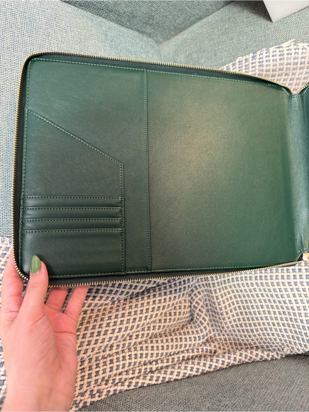 Laurel Denise Green Folio Planner Cover